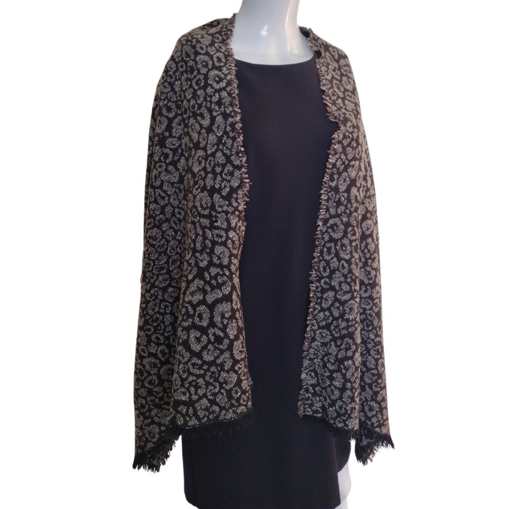 pashmina scarf wrap shawl Animal Print Knit Lightweight Chic Elegant 67X21
